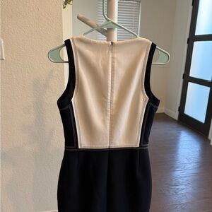 Boss Black and Cream Backless Dress